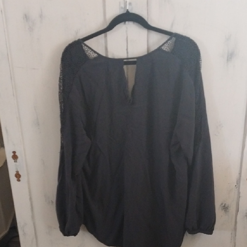 Elegant Gray Women's Top - Picture 3 of 4
